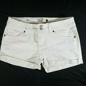 SO White Jean Shorts